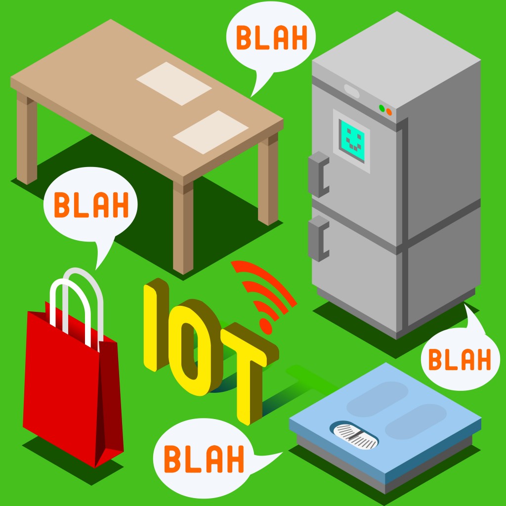 Internet of Things Isometric Representation - The Chatter of Things - IoT Domotics