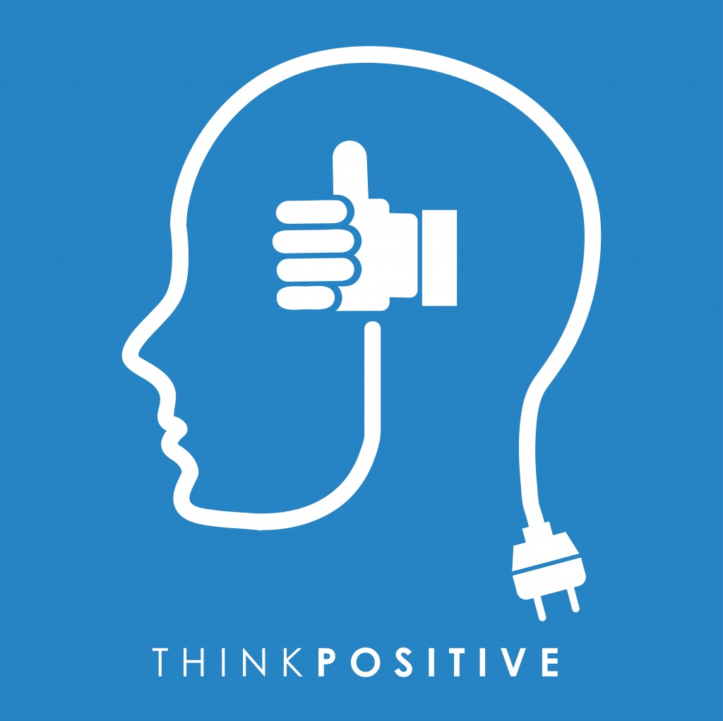 think positive design, vector illustration eps10 graphic