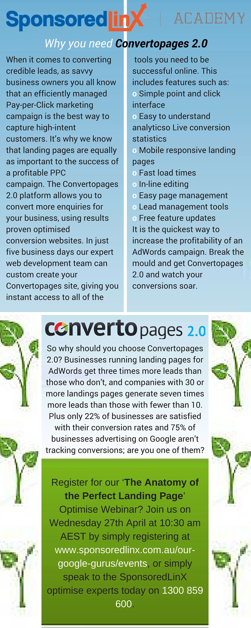 Why you need Convertopages 2.0 Infographic #4