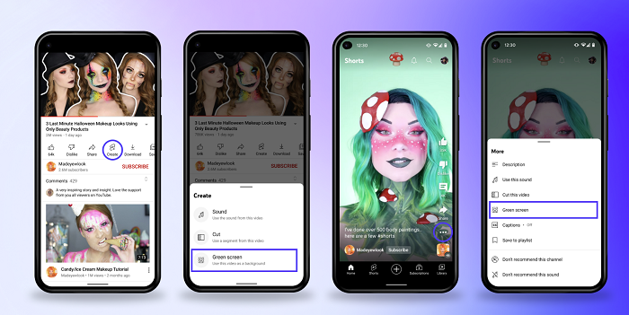 YouTube Shorts Green Screen